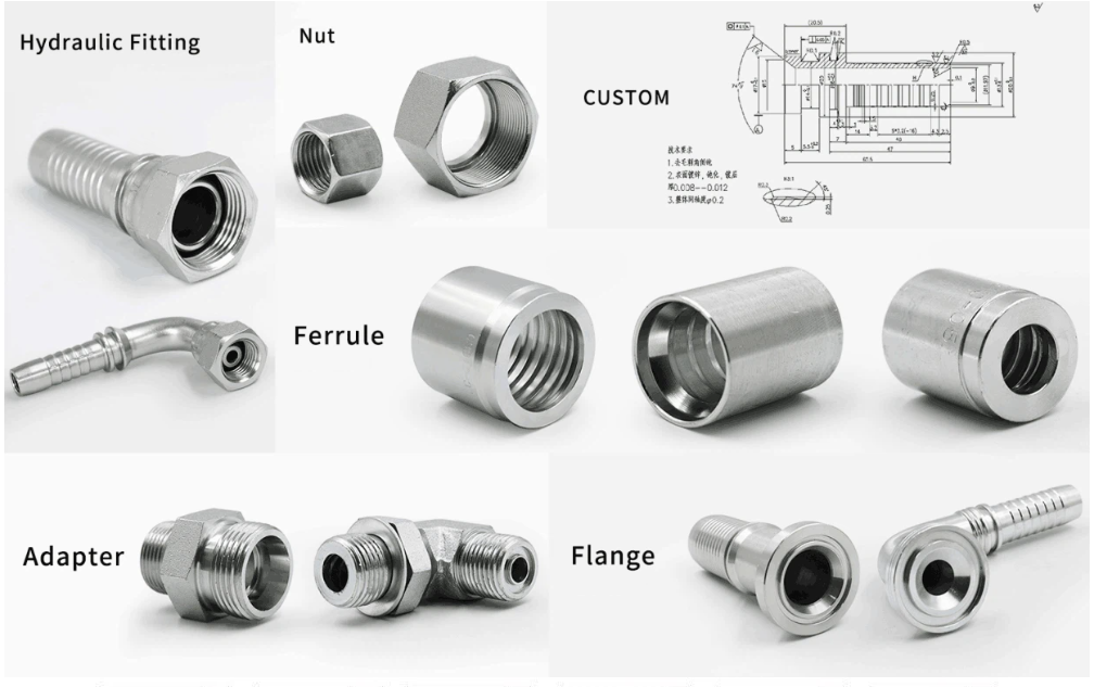 Hydraulic hose fittings Hydraulic hose fittings